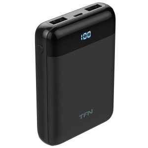 Портативное зарядное устройство TFN Mini LCD 10000mAh (черный)