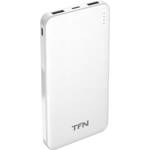 Портативное зарядное устройство TFN Slim Duo 10000 mAh (белый)