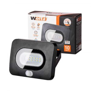 Прожектор светодиодный 10Вт (датч.движ) 5500К IP65 WFL-10W/05s Wolta