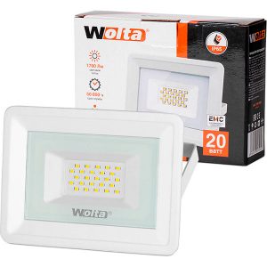 Прожектор светодиодный Wolta WFL-20W/06W белый