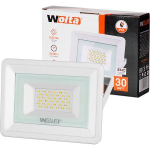 Прожектор светодиодный Wolta WFL-30W/06W белый