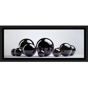 Репродукция Черные шары 50/140 1 мдф ш в1