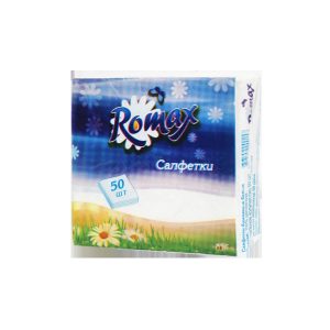 Салфетки бумажные белые 50шт