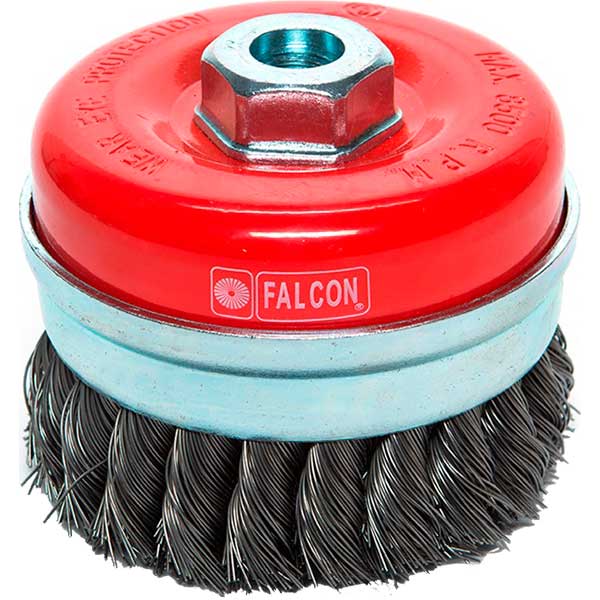 Щетка чашечная проволочная жесткая FALCON 50619702 Щетка чашечная проволочная жесткая FALCON 50619702