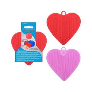 Щетка силиконовая д/мытья Нежное сердце