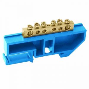 Шина N нулевая с изолятором на DIN-рейку SQ0801-0030 TDM 8x12мм стойка большая 6 групп