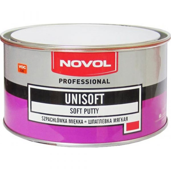 Шпатлевка автомобильная мягкая Novol Unisoft 1 кг