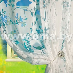 Штора внутренняя Органза-Бендаут белая