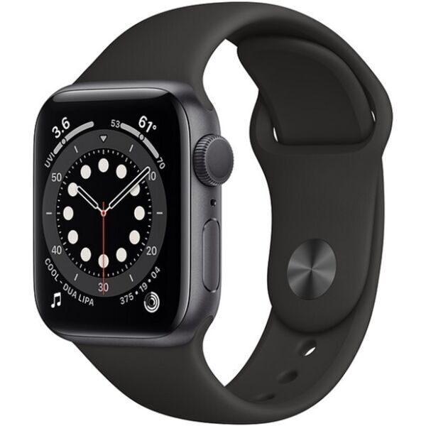 Смарт-часы APPLE Watch Series 6 Space Gray Aluminium Case with Black Sport Band 40mm (MG133GK/A) Смарт-часы APPLE Watch Series 6 Space Gray Aluminium Case with Black Sport Band 40mm (MG133GK/A)