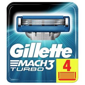 Сменные кассеты GILLETTE Mach3 Turbo 4шт (3014260331306)