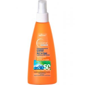 Солнцезащитный спрей для лица и тела Солярис All in One SPF 20-50