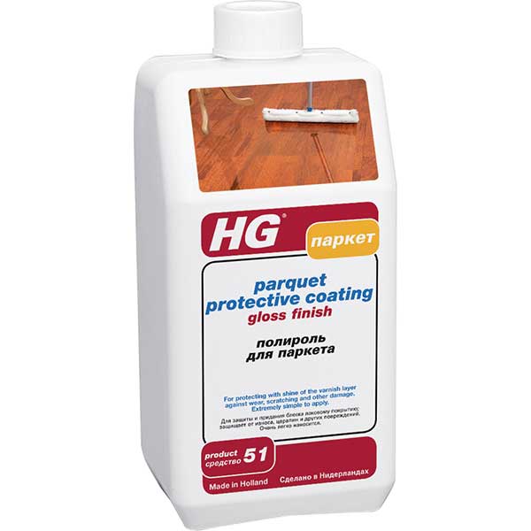 Средство для паркета HG полироль 1л Средство для паркета HG полироль 1л
