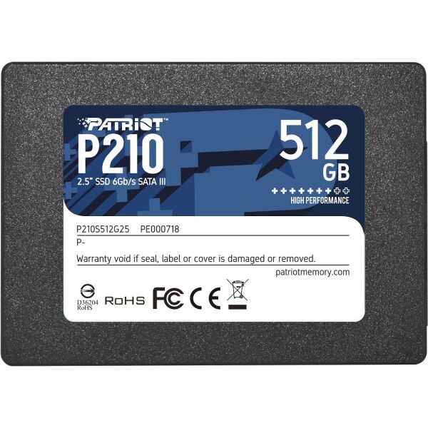 SSD Patriot P210 512GB P210S512G25 SSD Patriot P210 512GB P210S512G25