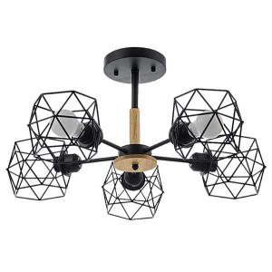 Светильник подвесной (LOFT) НПБ 02-5х60-105 GH10449B/5 черный (5*60Вт