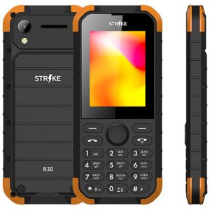 Телефон GSM STRIKE R30 (черный-оранжевый)