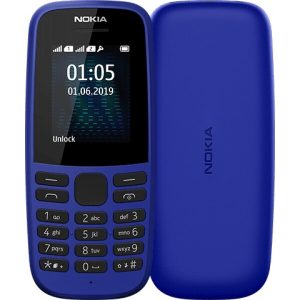 Телефон Nokia 105 синий (TA-1174)