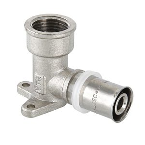 тп Угольник с креплением пресс 16х1/2” (Водорозетка удлиненная) арт.VTm.254H.N.001604