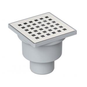 Трап водосток Trend 100х100 вертикальный слив решетка хром нержавеющая стал