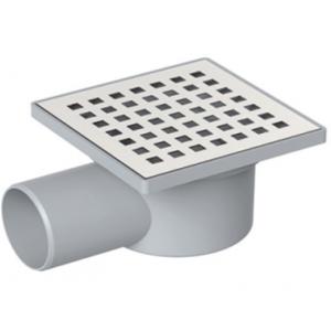 Трап водосток Trend 150х150 боковой слив решетка хром нержавеющая сталь