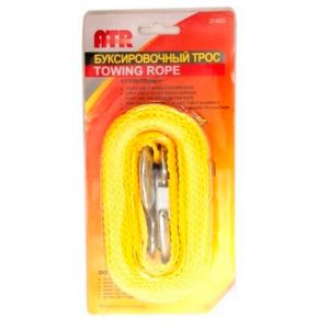 Трос буксировочный ATR-31003 ленточный с крюками