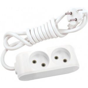 Удлинитель 2p 5м б/з 2х1