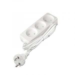 Удлинитель без заземления У 6-004(6А) 3 гнезда