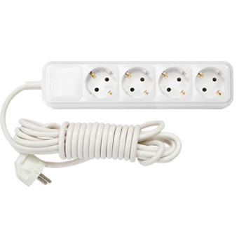 Удлинитель с заземлением 4 гнезда У10-330 Удлинитель с заземлением 4 гнезда У10-330