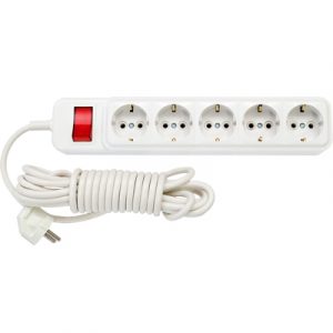 Удлинитель с заземлением 5 гнезд У10-286
