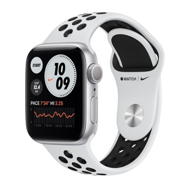 Умные часы Apple Watch SE Nike 40 мм (алюминий серебристый/чистая платина) Умные часы Apple Watch SE Nike 40 мм (алюминий серебристый/чистая платина)