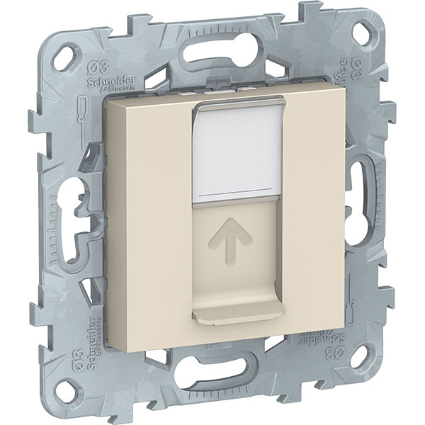 UNICA NEW беж. Розетка комп. RJ45 1-гнездн. NU541144 UNICA NEW беж. Розетка комп. RJ45 1-гнездн. NU541144