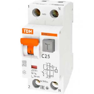 Выключатель автоматический TDM SQ0202-0004 АВДТ 2P 63 С25 30мА