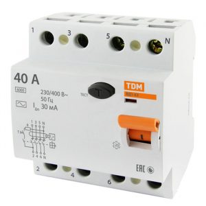 Выключатель дифференциальный TDM ELEСTRIС SQ0203-0038 ВД1-63 4 Р