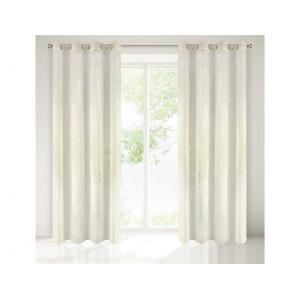 Занавеска Ines 140х250 беж кольца