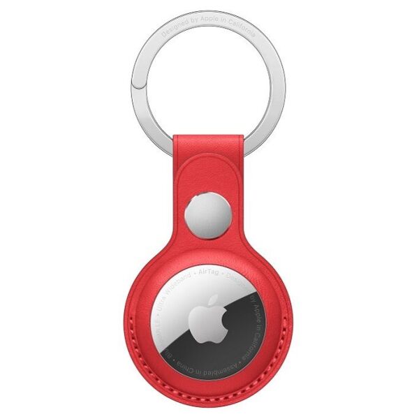Брелок-подвеска для Apple AirTag Leather Key Ring (PRODUCT)RED (MK103ZM/A)