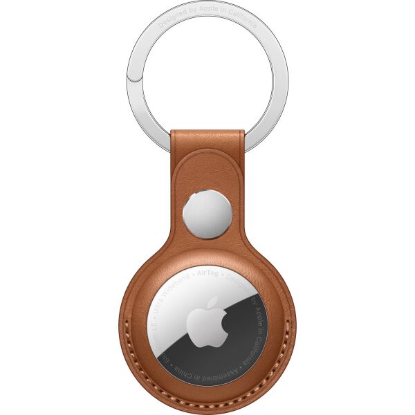 Брелок-подвеска для Apple AirTag Leather Key Ring Saddle Brown (MX4M2ZM/A)