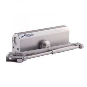 Доводчик дверной №5S до 160 кг серый морозост.