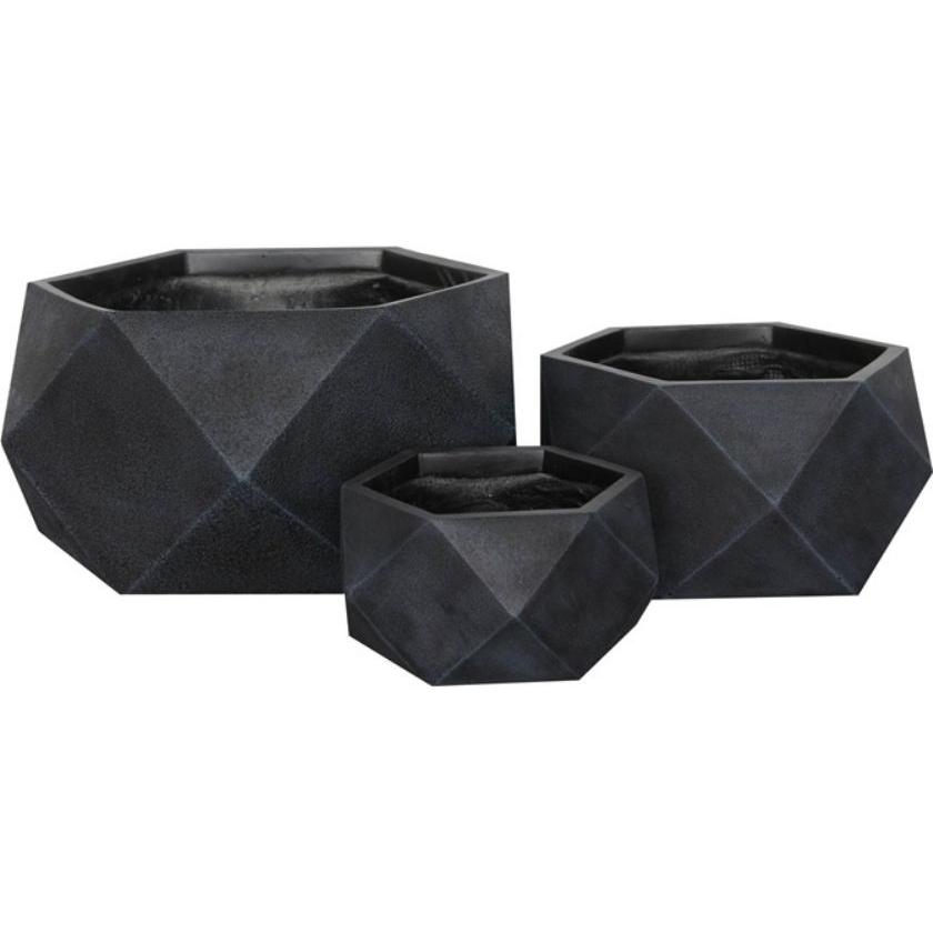 Горшок цветоч соты LT14357-3S 41 черный Горшок цветоч соты LT14357-3S 41 черный