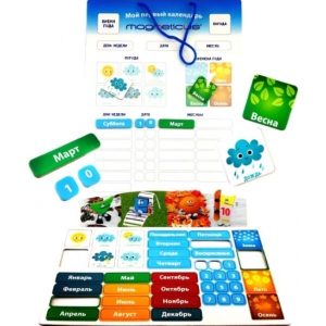 Игровой обучающий набор MAGNETICUS  "Мой первый календарь-Зайчик" CAL-2017Z