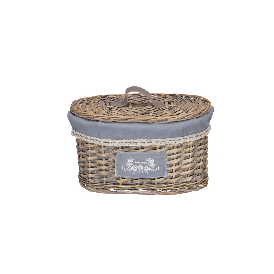 Корзина для белья NATURAL HOUSE Лен 300х210х170мм серый Корзина для белья NATURAL HOUSE Лен 300х210х170мм серый