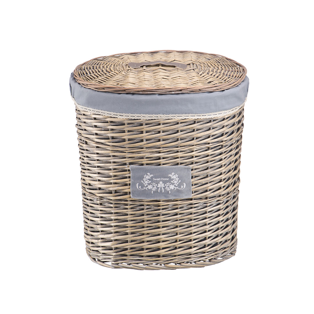 Корзина для белья NATURAL HOUSE Лен 490х360х550мм серый Корзина для белья NATURAL HOUSE Лен 490х360х550мм серый