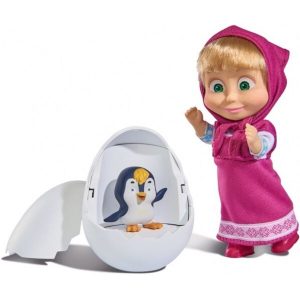 Кукла SIMBA Маша с пингвиненком в яйце (10 9301003)