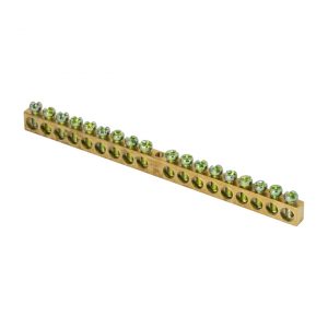 Шина PEN"ноль-земля"(6х9мм) 18 отв.латунь крепеж по центру EKF PROxima sn0