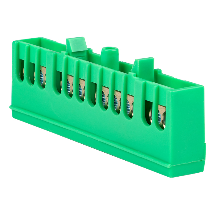 Шина "0"PE(6х9мм)12отв.латунь зеленый изолир.корпус на DIN-рейк EKFPROxima Шина "0"PE(6х9мм)12отв.латунь зеленый изолир.корпус на DIN-рейк EKFPROxima