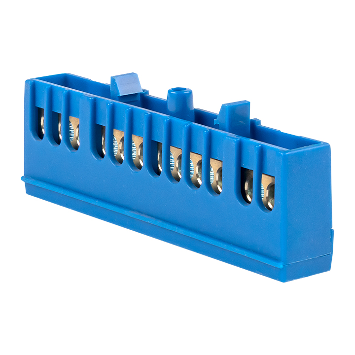 Шина"0"N(6х9мм)12отв.латунь синий изолир.корпус на DIN-рейк EKFPROxima sn0 Шина"0"N(6х9мм)12отв.латунь синий изолир.корпус на DIN-рейк EKFPROxima sn0