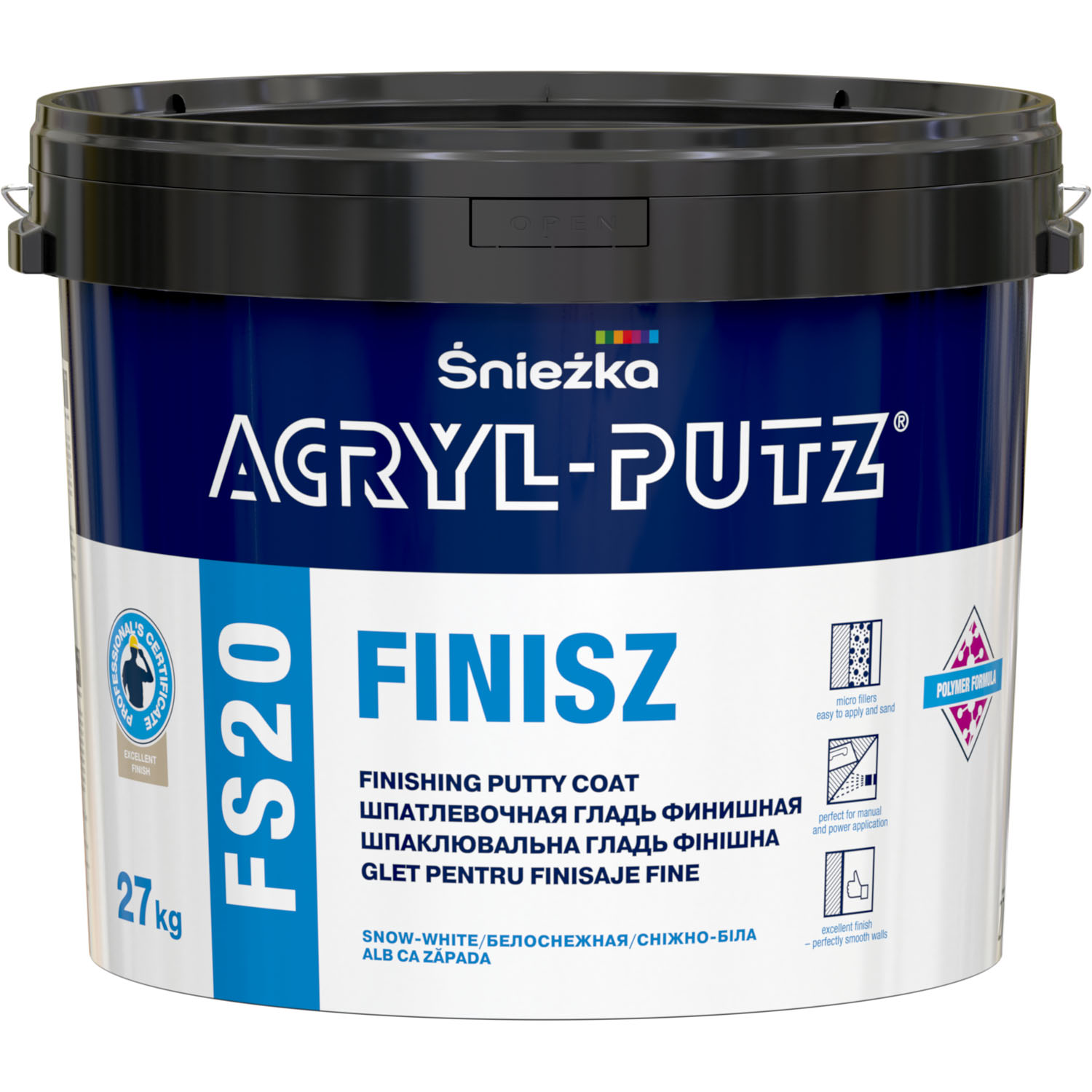 Шпатлевка Sniezka Acryl-Putz Finisz 27 кг Шпатлевка Sniezka Acryl-Putz Finisz 27 кг
