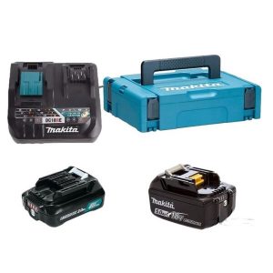 Аккумулятор с зарядным устройством Makita BL1021B + DC10SB (12В/2.0 Ah + 12В)