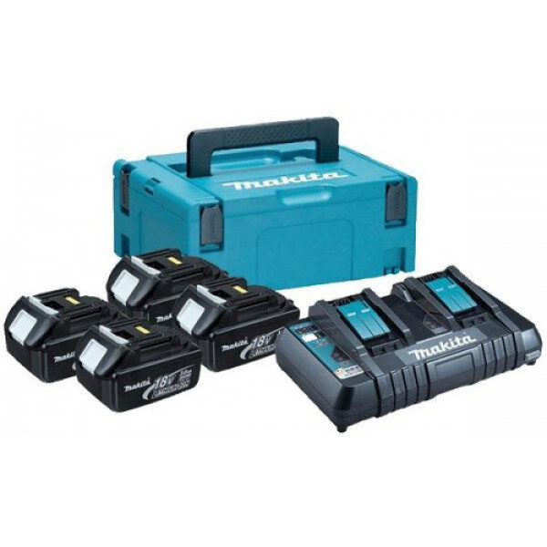Аккумуляторы с зарядным устройством Makita BL1860B + DC18RC (198094-8) Аккумуляторы с зарядным устройством Makita BL1860B + DC18RC (198094-8)