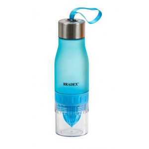 Бутылка для воды с соковыжималкой BRADEX SF 0521 (голубой)
