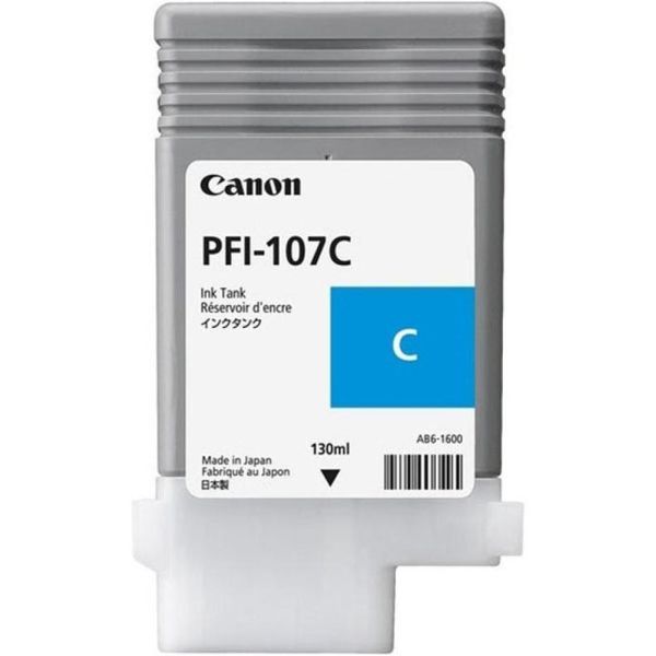 Чернильница CANON PFI 107C для принтера IPF 670/770/780/785 голубая (130 мл) Чернильница CANON PFI 107C для принтера IPF 670/770/780/785 голубая (130 мл)