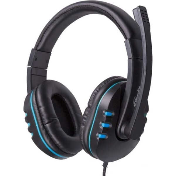 Наушники Ritmix RH-555M (черный/синий) Наушники Ritmix RH-555M (черный/синий)